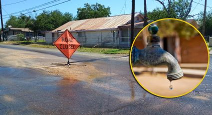 Ruptura de tubería deja sin agua a Laredo; afectación durará varias horas