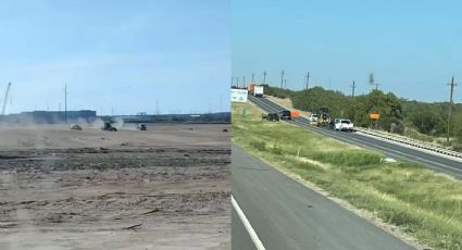 Federales en Laredo, Texas, arman persecución para detener a trabajador en tractor 