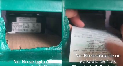 ‘Cajero automático’ de la CFE atiende con una persona adentro; se le ve la mano | VIDEO