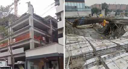 Colapsa techo en obra en construcción; tres albañiles quedaron aplastados | VIDEO
