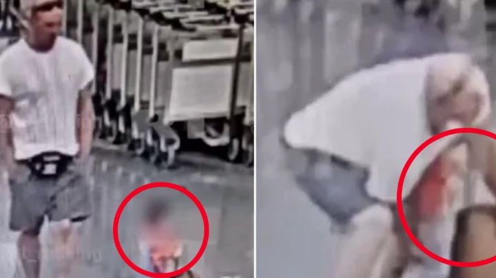 Hombre ruso ataca a bebé migrante de 18 meses; lo azotó brutalmente contra el piso | VIDEO
