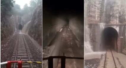 Tren Chepe sufre por las fuertes lluvias; se inundaron las vías férreas | VIDEO