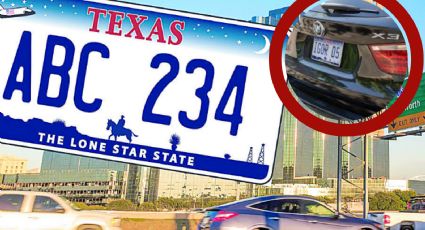 En Texas ya no se podrá conducir vehículos con este tipo de placas a partir de julio