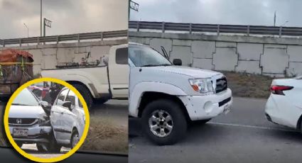 Montachoques agreden y asaltan a una familia en carretera a Nuevo León | VIDEO