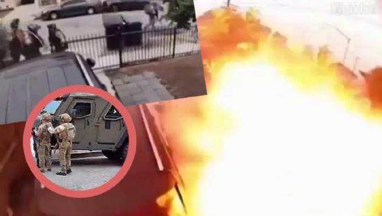 Agentes de CBP irrumpen vivienda usando explosivos; dentro estaba una mujer con dos niños | VIDEO