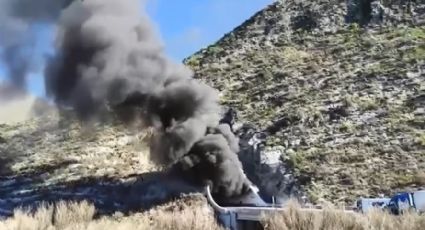 Brutal accidente en la carretera Matehuala-Saltillo; tráiler sin frenos embiste a varios vehículos