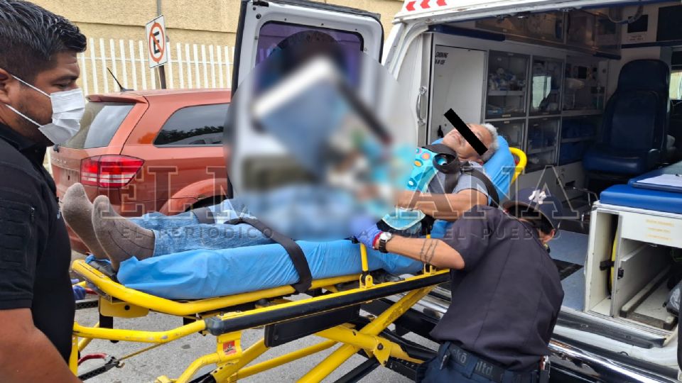 Sus propios compañeros lo auxiliaron y con todo y el molino lo trasladaron a la estación 5 de Bomberos