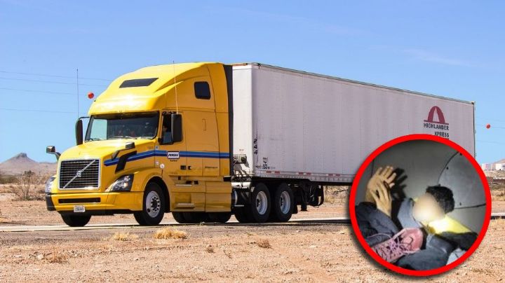 Trailero es detenido por transportar ilegalmente a migrantes en su camarote; perderá su CDL