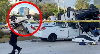 Fatal choque triple y volcadura en el bulevar; hay cuatro muertos y 11 heridos