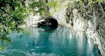 Esta cueva de Tamaulipas, inundada de aguas turquesas, es más famosa afuera que dentro de México