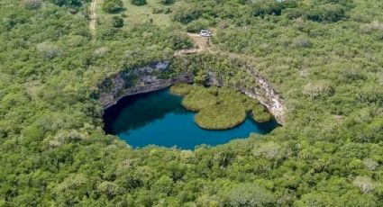 El Zacatón, el cenote más profundo del mundo, y a pocas horas de la frontera de Tamaulipas y EU