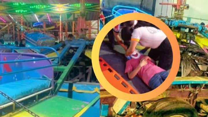 Se desprende silla de juego mecánico en la Expo Guadalupe en Nuevo León; hay dos heridos
