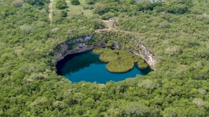 El Zacatón, el cenote más profundo del mundo, y a pocas horas de la frontera de Tamaulipas y EU