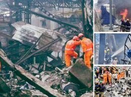Devastadora explosión en una fábrica de un saldo de 42 muertos