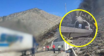 Brutal choque entre tráiler y autobús en 'Los Chorros' deja dos muertos y ocho heridos