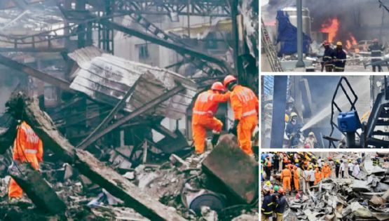 Devastadora explosión en una fábrica de un saldo de 42 muertos