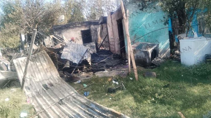 Nuevo Laredo: aire acondicionado provoca incendio en vivienda y familia se queda sin hogar