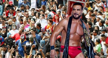 Alberto 'El Patrón' es empujado por aficionado en plena lucha; esta fue su reacción | VIDEO