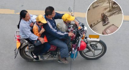 Niño de tres años muere en terrible accidente de moto; sus padres lo llevaban cargando | VIDEO