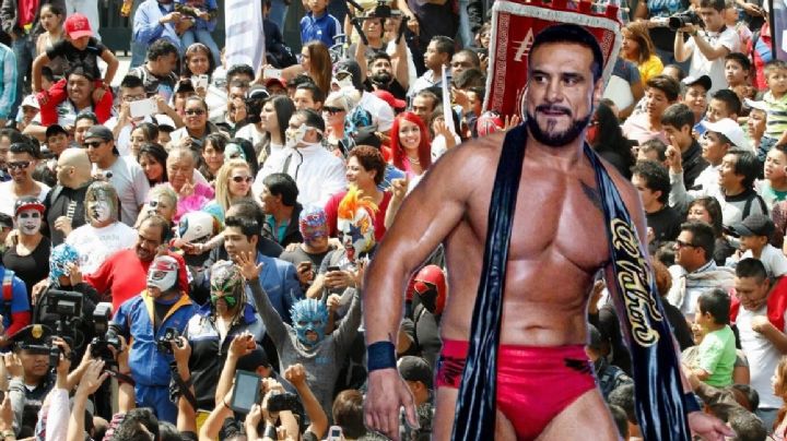 Alberto 'El Patrón' es empujado por aficionado en plena lucha; esta fue su reacción | VIDEO