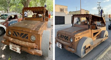 El troncomóvil de Nuevo Laredo, el auto prehistórico que conquista las calles de la frontera