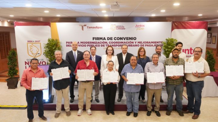 Convenio histórico para el transporte público de Nuevo Laredo; beneficiará a miles de personas