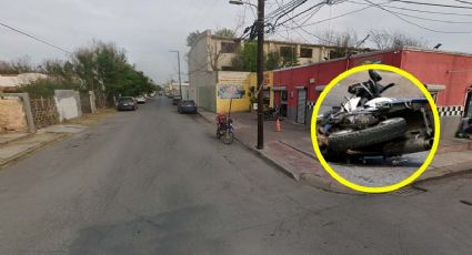 Nuevo Laredo: motociclista que se estrelló brutalmente contra un poste muere en el hospital