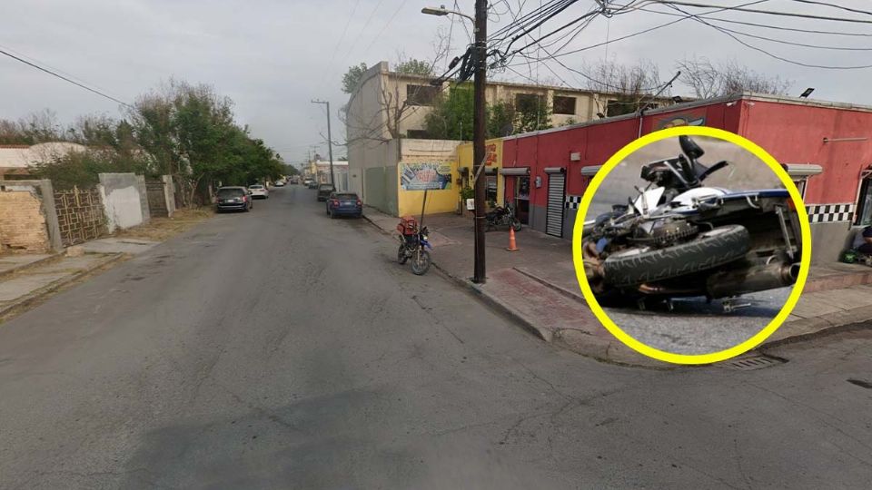 Accidente de moto en la colonia Guerrero