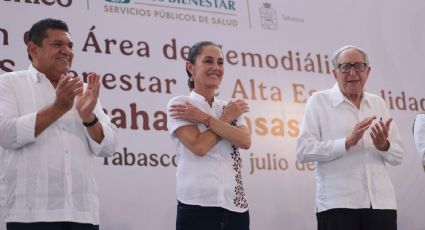 Claudia Sheinbaum inaugura área de hemodiálisis del hospital IMSS BIENESTAR de Villahermosa