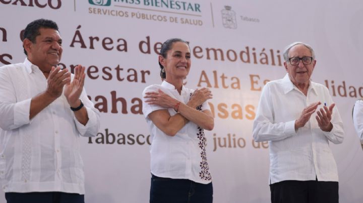 Claudia Sheinbaum inaugura área de hemodiálisis del hospital IMSS BIENESTAR de Villahermosa