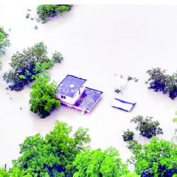Tormenta Tropical Barry sube presas y afecta carreteras