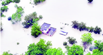 Tormenta Tropical Barry sube presas y afecta carreteras