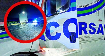 Trailero esquiva camioneta y casi vuelca en Nuevo Laredo; su caja se desprendió y así quedó