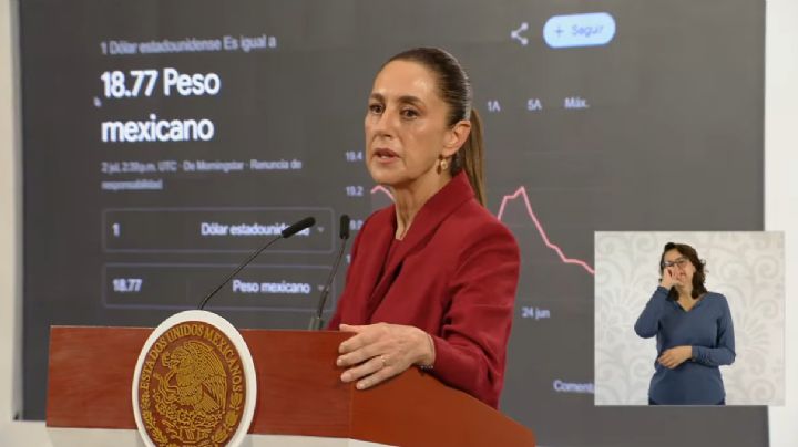 Peso mexicano se mantiene fuerte; Sheinbaum destaca confianza en la economía
