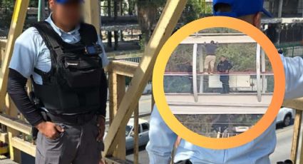Nuevo León: policías evitan que hombre se quite la vida lanzándose de puente peatonal