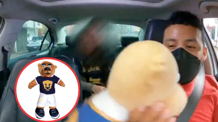 ¿Infidelidad de aficionada de Pumas?; regaló su peluche por los celos de su novio | VIDEO