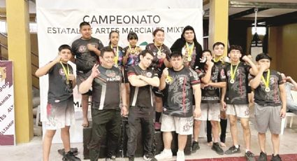 Peleadores de Nuevo Laredo van por el podio al Nacional de Artes Marciales Mixtas