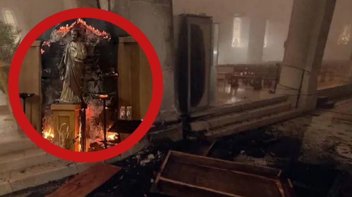 Se quema emblemática iglesia en Francia; fue blanco de un ataque religioso