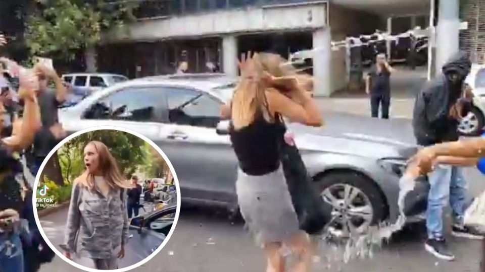 La mujer fue agredida por un grupo de personas