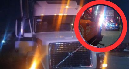 Tráiler embiste brutalmente a 7 vehículos en Nuevo León; se quedó sin frenos