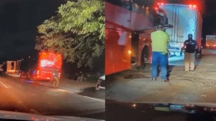 Acusan a policías de Veracruz por cobrar cuota a transportistas; 'si no pagas, hay golpes'