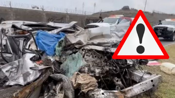 Pareja pierde la vida tras chocar brutalmente con tráiler; así quedó el auto