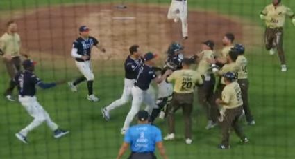 Batalla campal: jugadores de Tecolotes y Dorados protagonizan bronca en La Junta