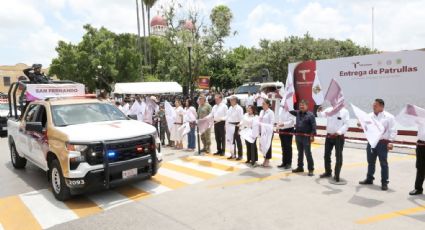 Refuerza Américo seguridad en San Fernando y la región con entrega de nuevas patrullas