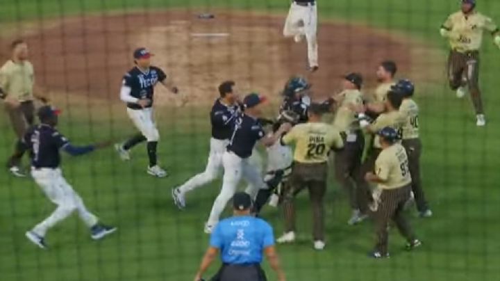 Batalla campal: jugadores de Tecolotes y Dorados protagonizan bronca en La Junta