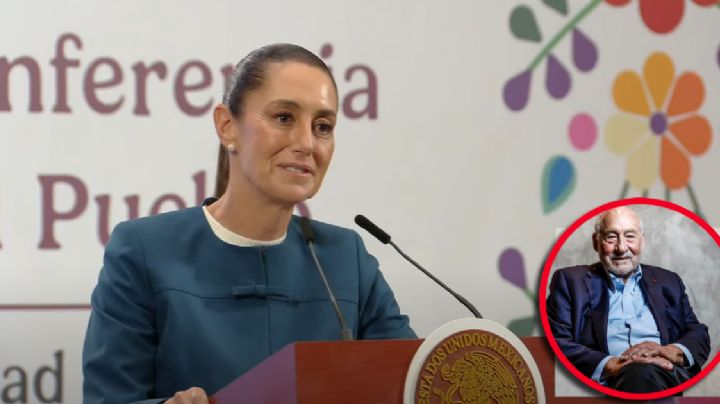 'Vamos a seguir dando ejemplo al mundo': Sheinbaum tras elogio de Joseph Stiglitz, Nobel de Economía