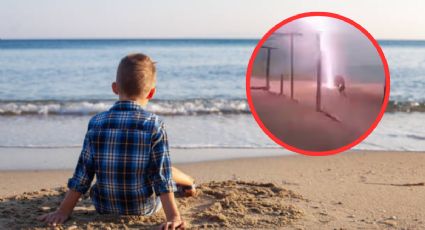 Nahun se divertía en la playa cuando fue impactado por un rayo; murió en el hospital