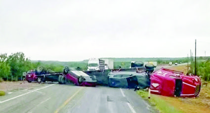 Caos en Carretera Nacional: vuelca tráiler nodriza y cierran la libre por seis horas