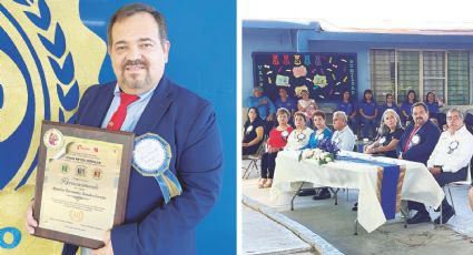 Reconocen con homenaje al maestro Ramiro Fernando Banda García por 40 años de labor