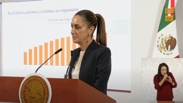 Sheinbaum celebra crecimiento del PIB en México: 'hay bienestar pese a aranceles'